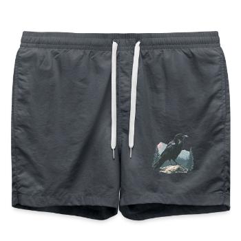 Raven Vintage - Short de bain - charbon - Devant - AI Model Male 185 light (185cm)