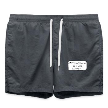 Mille Milliards de Mille Sabords ! BD - Short de bain - charbon - Devant - AI Model Male 185 light (185cm)