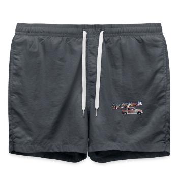 Old car in Seligman in Arizona, US Road 66 - Swim Trunks - anthracite - Front - AI Model Male 185 light (185cm)