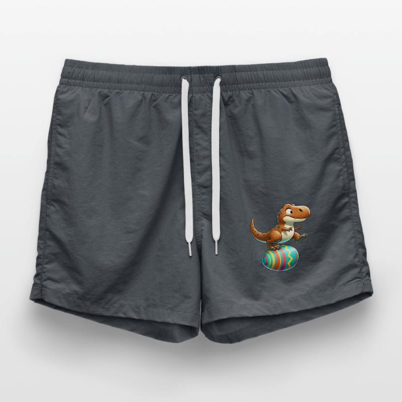 Dancing T-Rex, Easter Eggshell Fun Swim Trunks