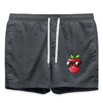 Erdbeere Sonnenbrille Sommer - Badeshorts - Anthrazit - Vorne - AI Model Male 185 light (185cm)