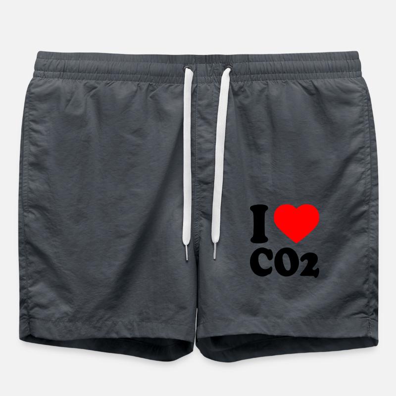 I love co2 - Swim Trunks - anthracite