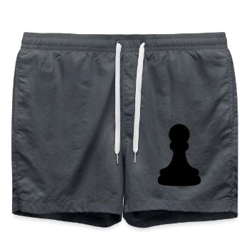 Bauer Figur Schach - Badeshorts - Anthrazit - Vorne - AI Model Male 185 light (185cm)