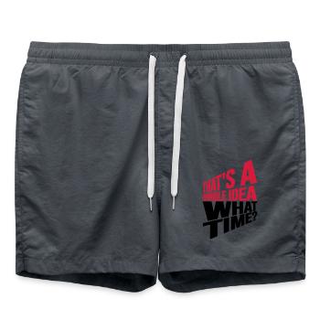 C’est une idée horrible - Short de bain - charbon - Devant - AI Model Male 185 light (185cm)