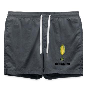 Unicycle Unicycle-Memes - Swim Trunks - anthracite - Front - AI Model Male 185 light (185cm)