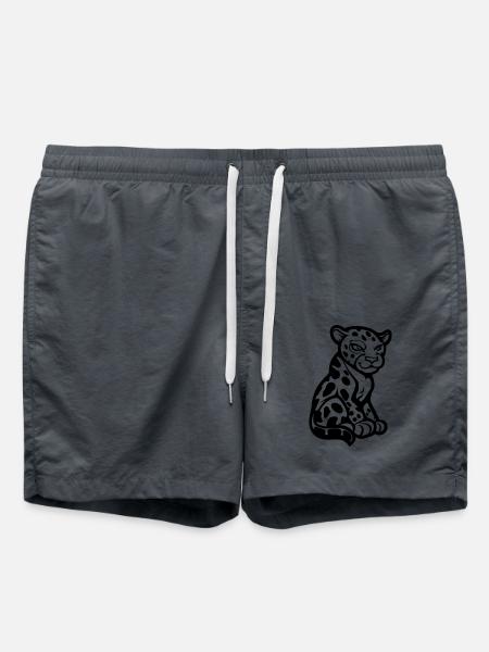 gepard tier comic - Badeshorts - Anthrazit