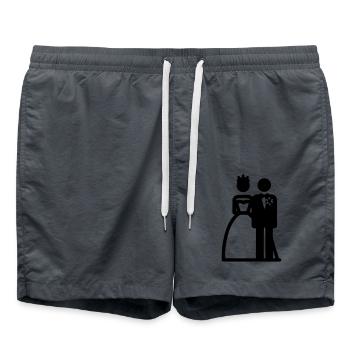 Mariées - Short de bain - charbon - Devant - AI Model Male 185 light (185cm)