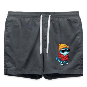 Baleine Hiver BD - Short de bain - charbon - Devant - AI Model Male 185 light (185cm)