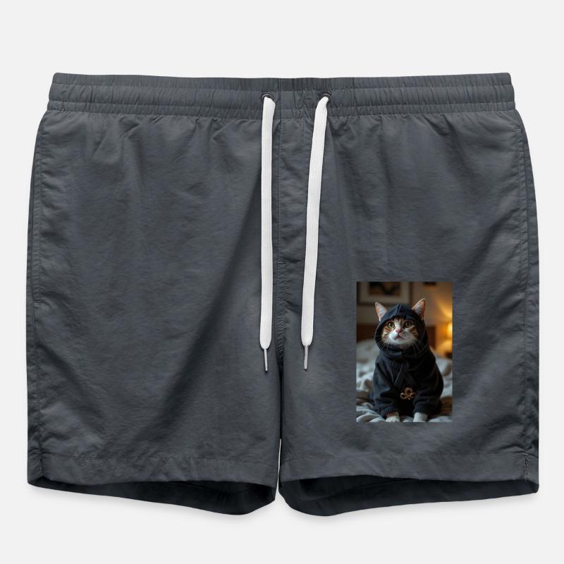 Ninja Cat - Swim Trunks - anthracite