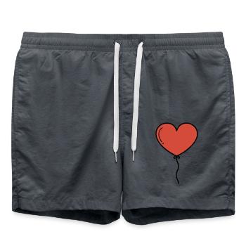 Heart Balloon Heart Balloon - Swim Trunks - anthracite - Front - AI Model Male 185 light (185cm)