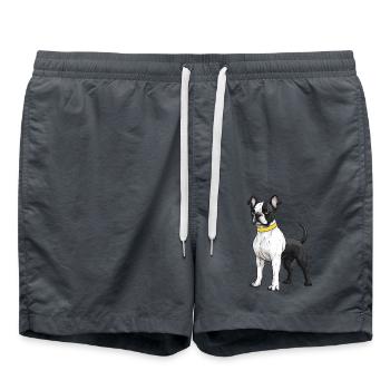Bouledogue français Chien - Short de bain - charbon - Devant - AI Model Male 185 light (185cm)
