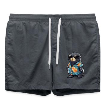 Robbe Tier Lustig Sommer - Badeshorts - Anthrazit - Vorne - AI Model Male 185 light (185cm)
