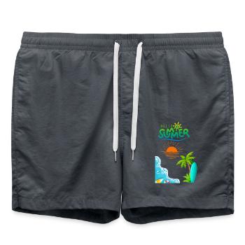 Été - Short de bain - charbon - Devant - AI Model Male 185 light (185cm)