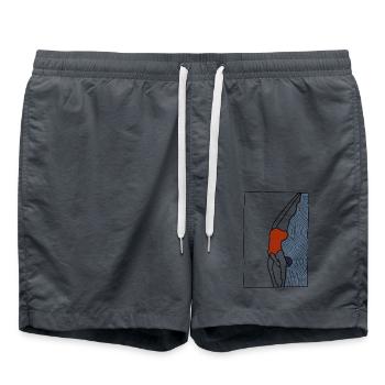 Bywatchred - Badeshorts - Anthrazit - Vorne - AI Model Male 185 light (185cm)