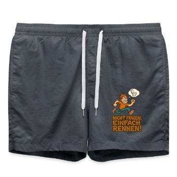 Toilette Toilette Selle Enfants Drôle Humour - Short de bain - charbon - Devant - AI Model Male 185 light (185cm)