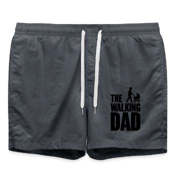 The Walking Dad Cadeaux pour Hommes - Short de bain - charbon - Devant - AI Model Male 185 light (185cm)