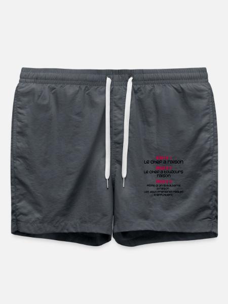 Les règles du chef - Short de bain - charbon