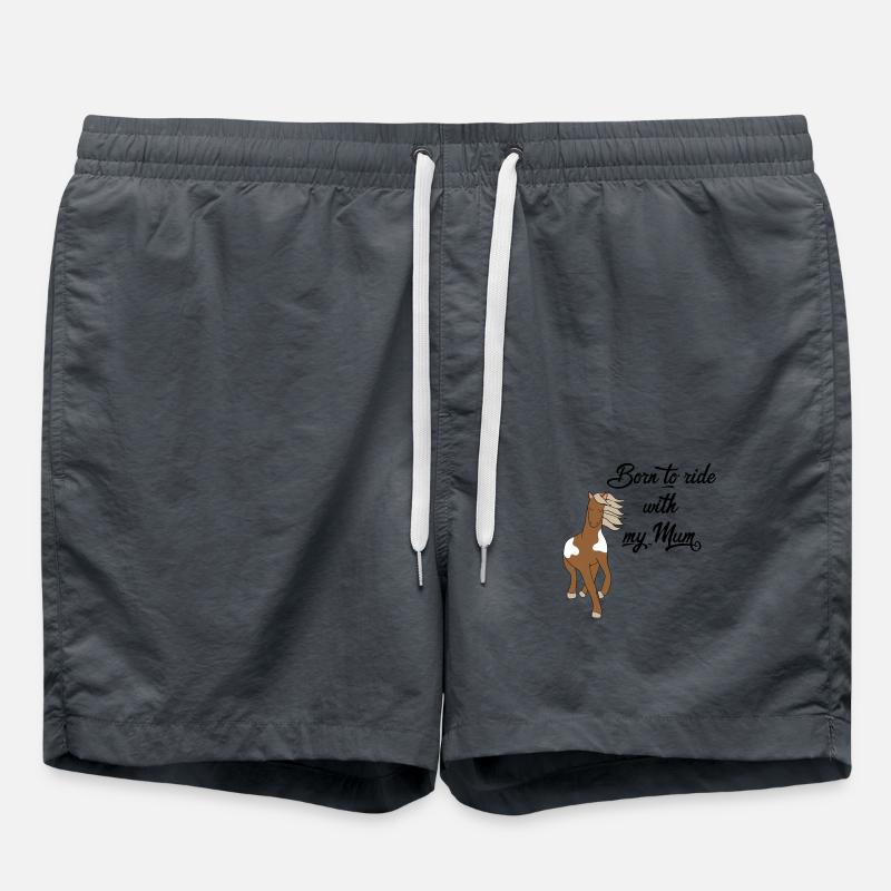 Pferd - Badeshorts - Anthrazit