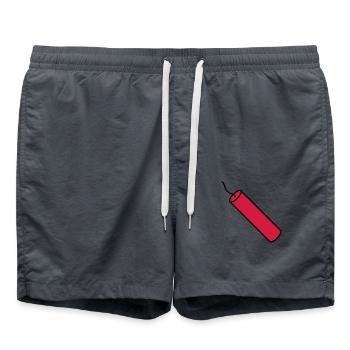 anzuenden stange tnt dynamit explodieren explosion - Badeshorts - Anthrazit - Vorne - AI Model Male 185 light (185cm)