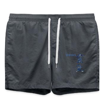reiki japonais e 12 - Short de bain - charbon - Devant - AI Model Male 185 light (185cm)