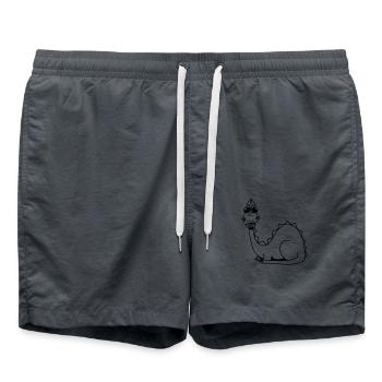 Drache Fabeltier Sonnenbrille design Cool Comic - Badeshorts - Anthrazit - Vorne - AI Model Male 185 light (185cm)