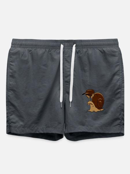 Snail funny evil - Swim Trunks - anthracite