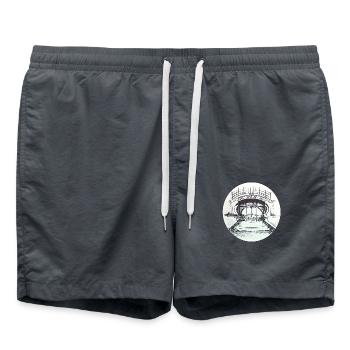 Salaire Zeche Zollern Dortmund - Short de bain - charbon - Devant - AI Model Male 185 light (185cm)