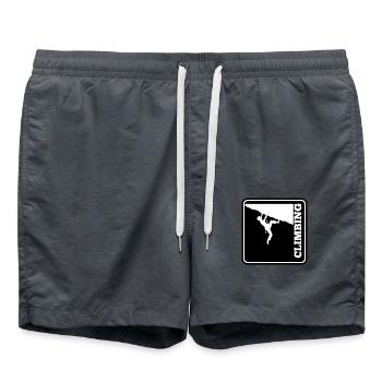 climbing bouldering rock climbing mountain sports - Swim Trunks - anthracite - Front - AI Model Male 185 light (185cm)