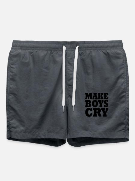 Make boys cry - Swim Trunks - anthracite