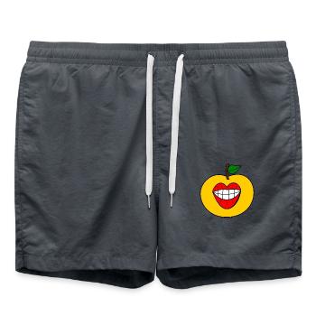 Baiser végétarien - Short de bain - charbon - Devant - AI Model Male 185 light (185cm)