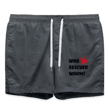Animal Welfare Dog - Swim Trunks - anthracite - Front - AI Model Male 185 light (185cm)