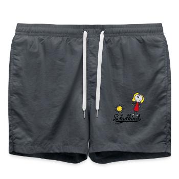 Schulkind 2023 - Badeshorts - Anthrazit - Vorne - AI Model Male 185 light (185cm)
