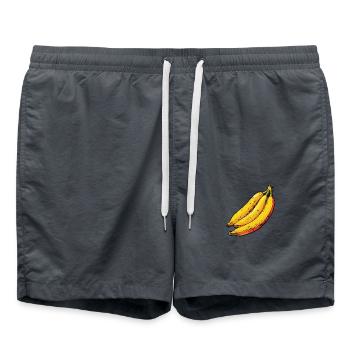 Le bonheur de la banane - Short de bain - charbon - Devant - AI Model Male 185 light (185cm)