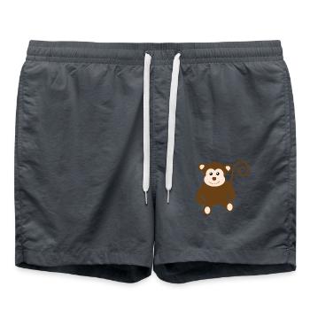 Monkey - Swim Trunks - anthracite - Front - AI Model Male 185 light (185cm)