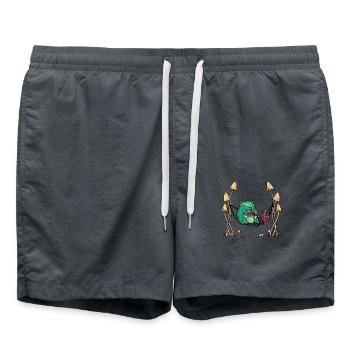 Grenouille couture tricot Nature hamac - Short de bain - charbon - Devant - AI Model Male 185 light (185cm)