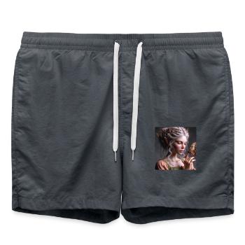 Fee und Schmetterling. - Badeshorts - Anthrazit - Vorne - AI Model Male 185 light (185cm)