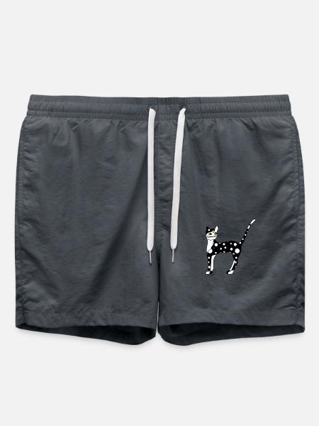 Katze - Badeshorts - Anthrazit