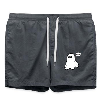 Ghost T-Shirt - Funny Couples 02 - Swim Trunks - anthracite - Front - AI Model Male 185 light (185cm)