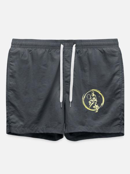 Tennis Spieler - Badeshorts - Anthrazit