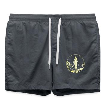 Marche Nordique Femme - Short de bain - charbon - Devant - AI Model Male 185 light (185cm)