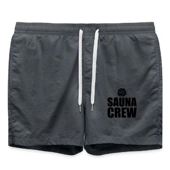 Sauna Wellness Spa - Swim Trunks - anthracite - Front - AI Model Male 185 light (185cm)