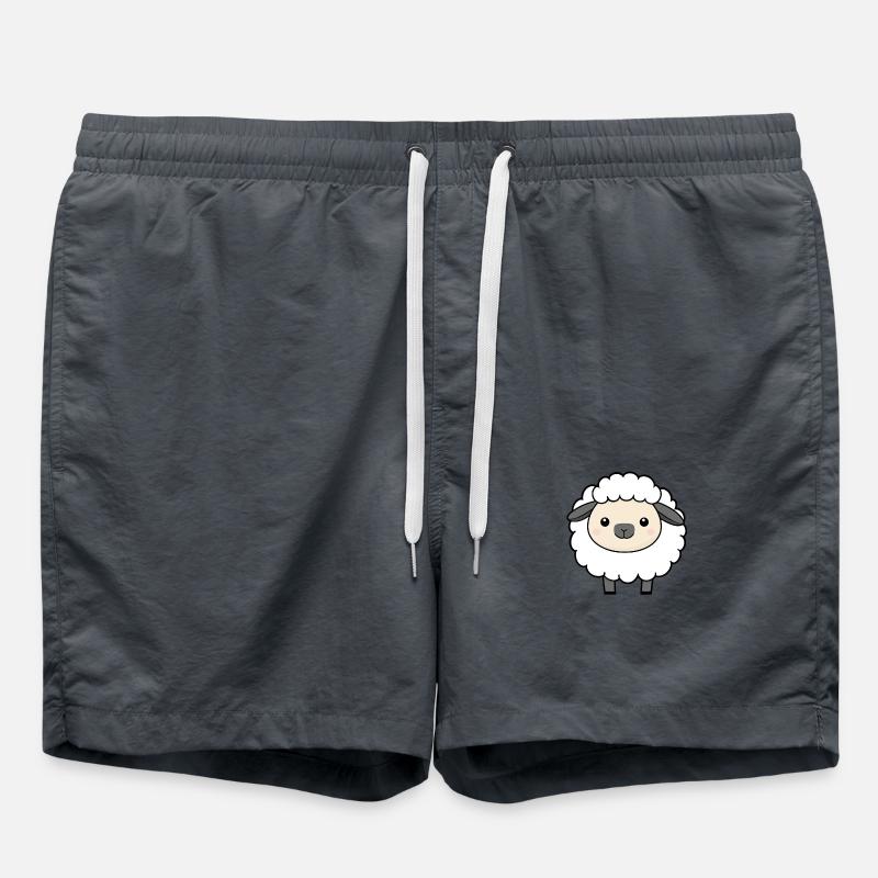 Schäfchen - Badeshorts - Anthrazit