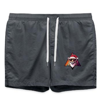 Guépard Noël cool - Short de bain - charbon - Devant - AI Model Male 185 light (185cm)