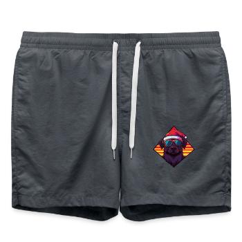 Kangal Hund Weihnachten Cool - Badeshorts - Anthrazit - Vorne - AI Model Male 185 light (185cm)