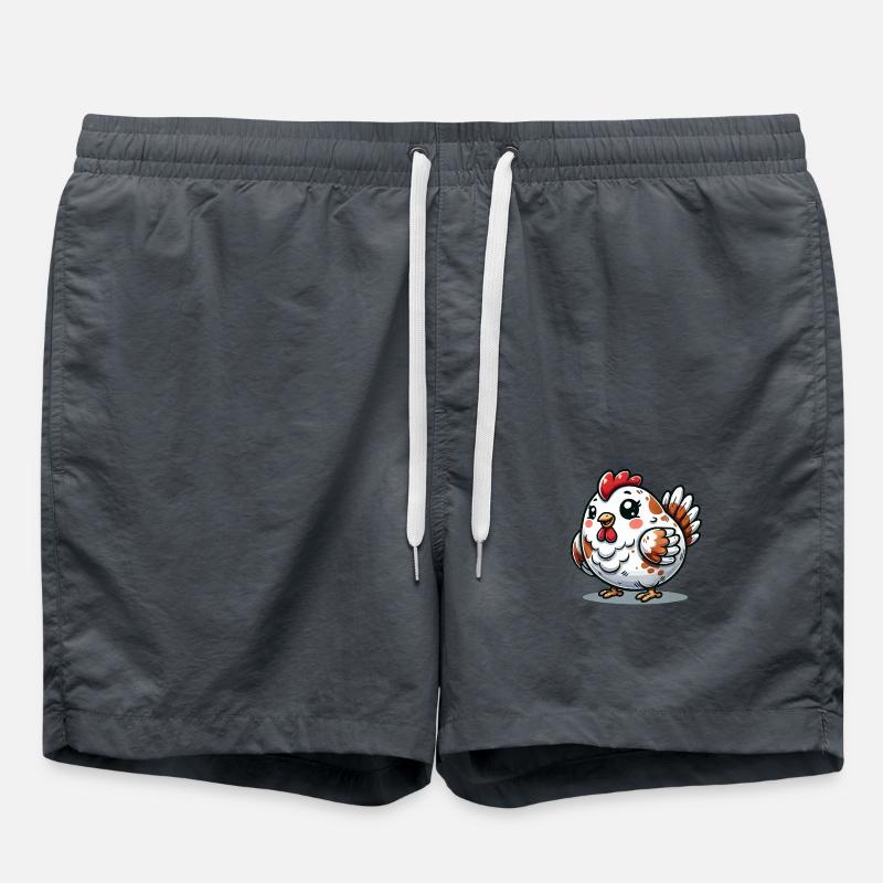 Poulet - Short de bain - charbon