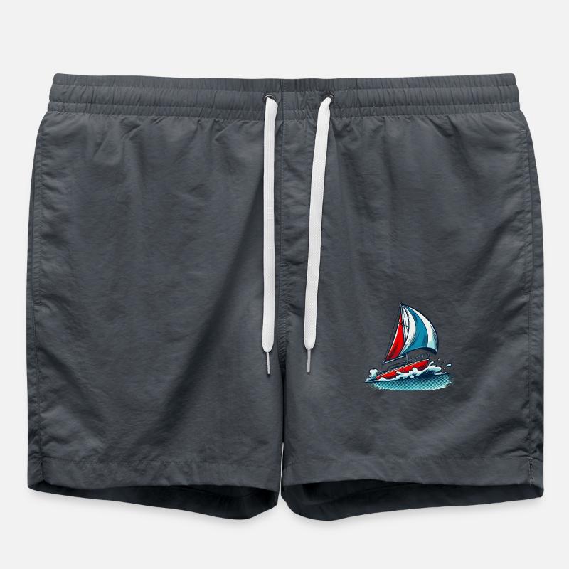 Sailboat - Swim Trunks - anthracite