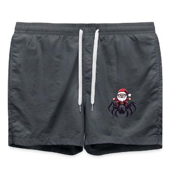 Tarentule Père Noël dessin animé - Short de bain - charbon - Devant - AI Model Male 185 light (185cm)