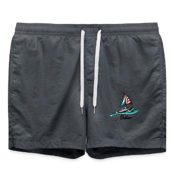 Boot Segeln - Badeshorts - Anthrazit - Vorne - AI Model Male 185 light (185cm)