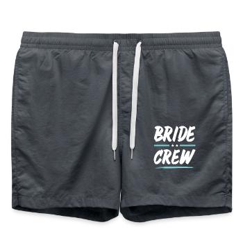 Bride Crew - Swim Trunks - anthracite - Front - AI Model Male 185 light (185cm)