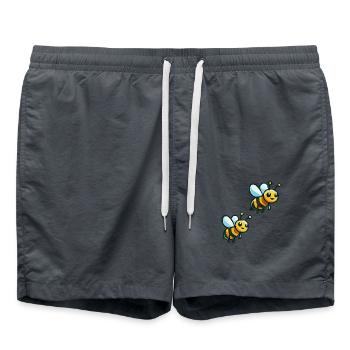 Abeille Dessin animé 2 - Short de bain - charbon - Devant - AI Model Male 185 light (185cm)
